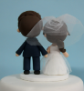 Picture of Sweet pink Wedding Cake Topper