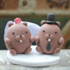 Picture of Beaver Wedding Clay Figurine Topper