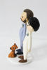 Picture of Gay wedding cake topper with dog, Dusty blue wedding theme