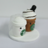 Picture of Hot Coffee & Iced Coffee Wedding Cake Topper, Starbucks Wedding Cake Topper
