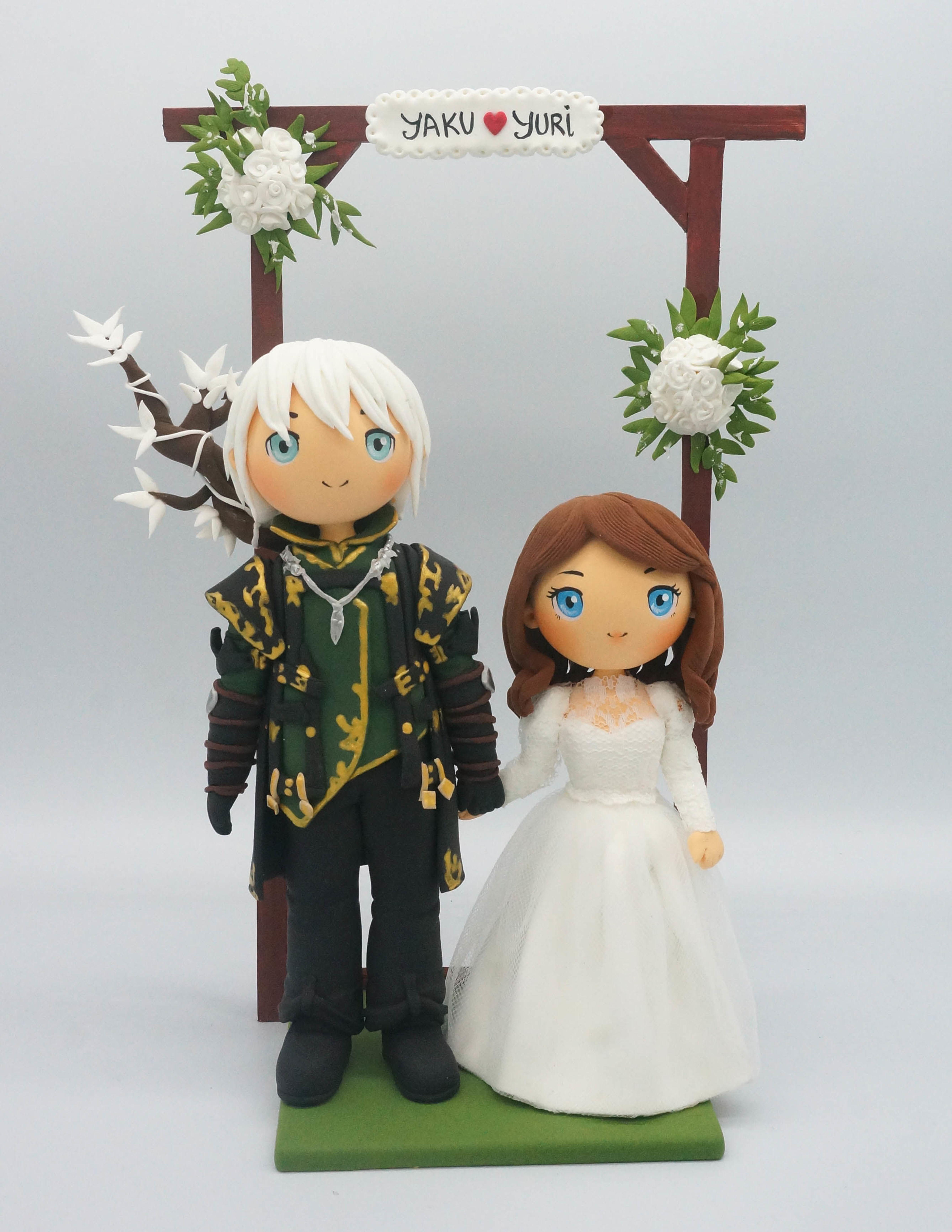 Picture of Animal crossing  wedding cake topper, gamer wedding topper