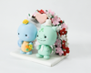 Picture of Bulbasaur and Squirtle with Arch Wedding Cake Topper, Pokemon fan wedding keepsake