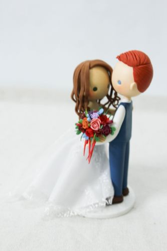 Picture of Garden Wedding Cake Topper, Rustic Wedding Cake Topper