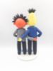 Picture of Gay Wedding Cake Topper, Sesame Street Cake Topper, Bert & Ernie Clay Figure, Love Pinch Topper