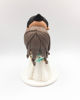 Picture of Classic wedding cake topper, small wedding cake decoration