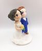 Picture of Custom Bride and Groom Wedding Cake Topper Yellow Wedding Theme