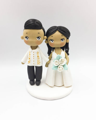 Picture of Barong Wedding Cake Topper, Philippine wedding cake topper