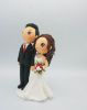 Picture of Personalized wedding cake topper, Red wedding theme, Mermaid wedding dress