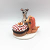 Picture of Lady & The Tramp wedding cake topper, Romantic gift for couple