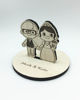 Picture of Personalized Wood Engraved Wedding Cake Topper, Animal Crossing Bride & Groom Figure