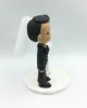 Picture of Classic Wedding Cake Topper, Brown Groom and White Bride topper