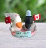 Picture of Vietnam Duck and Canada Duck Wedding Cake Topper, Mixed Race Topper