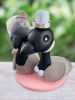 Picture of Canadian Geese wedding cake topper, Canada bride & groom topper