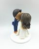 Picture of Kissing Wedding Cake Topper, Traditional Bride & Groom Topper