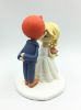 Picture of Ginger Hair groom & Blonde hair bride Wedding Cake Topper