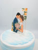 Picture of Custom Portrait Wedding Cake Topper, Bride & Groom Painting Wedding Cake Topper