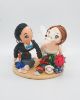 Picture of Scuba Divers groom and Snorkeling Bride Wedding Cake Topper, Underwater world wedding theme