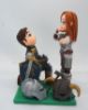 Picture of Skyrim and Dark Souls Wedding Cake Topper, Video Gamer wedding cake topper