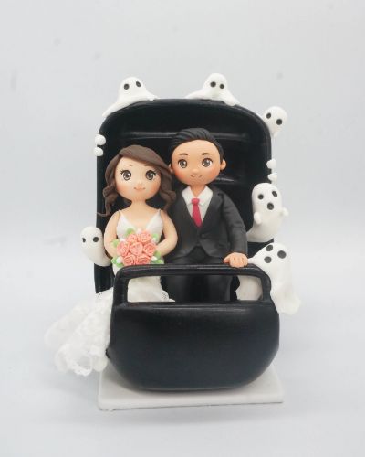 Picture of Haunted Mansion Doom Buggy Wedding Cake Topper, Halloween wedding theme