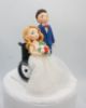 Picture of Bride on Wheelchair Wedding Cake Topper, Personalized Wedding Cake Topper