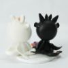 Picture of Toothless and Light Fury Wedding Cake Topper, Dragon wedding cake topper