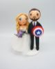 Picture of Captain America Wedding Cake  Topper, Karate wedding cake topper