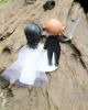 Picture of Star Wars Inspired Wedding Cake Topper, Custom Gift for groom