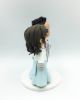 Picture of Mini Hanbok Wedding Cake Topper, Blue and Purple Wedding theme