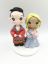 Picture of Traditional Chinese and Korea Wedding Cake Topper, Hanbok bride and Hanfu groom wedding