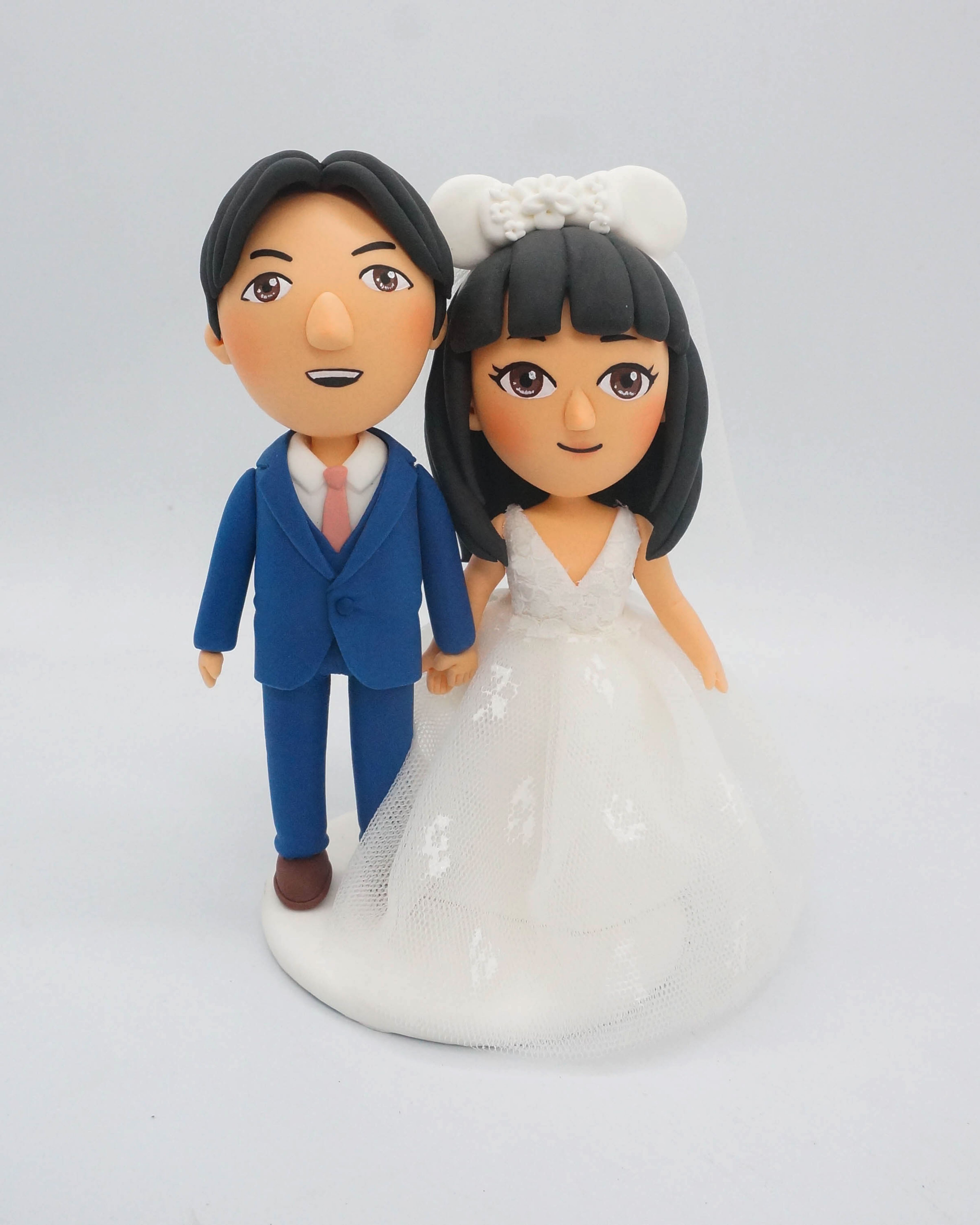 Picture of Wii Sports Wedding Cake Topper, Personalized Commission Game Character Wedding Cake Topper