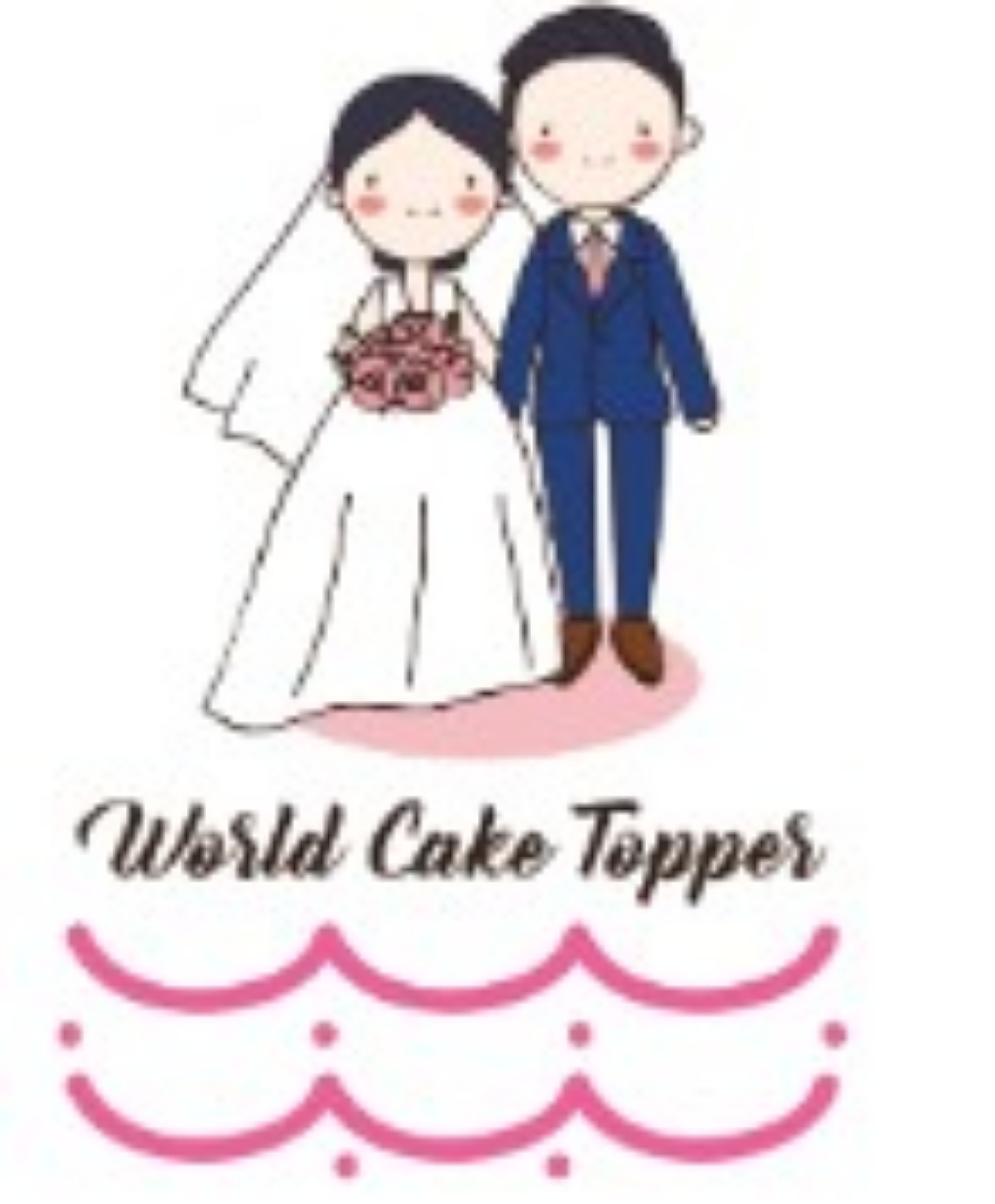 Picture of Custom Wedding Cake Topper for Mai