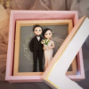 Picture of Custom 3D Wedding Portrait, 3D Portrait from Photo, Anniversary Gift, Valentine Gift