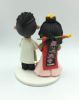 Picture of Hanbok and Ao Dai Wedding Cake Topper, Traditional Korea & Vietnam Wedding Cake Topper