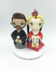 Picture of Kimono and Hanbok Wedding Cake Topper, Traditional Korea & Japan wedding theme