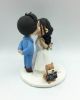 Picture of I Do Too Wedding Cake Topper with Dog, Custom Wedding Gift for Couple