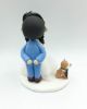 Picture of I Do Too Wedding Cake Topper with Dog, Custom Wedding Gift for Couple