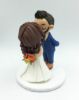 Picture of Geek bride and Groom Wedding Cake Topper, Autumn wedding cake topper