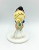 Picture of US and Brazil Wedding Cake Topper, Mixed Race Wedding Cake Topper