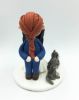 Picture of Wedding cake topper with cats, Man- Braid Groom figurine