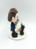 Picture of Custom Funko Pop Wedding Cake Topper With Dogs