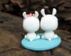 Picture of Llama Wedding Cake Topper, Farmer Wedding Cake Topper