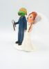 Picture of Ninja Turtle and Hogwarts Bride Wedding Cake Topper