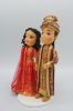 Picture of Indian Wedding Cake Topper, Red & Gold Wedding cake topper