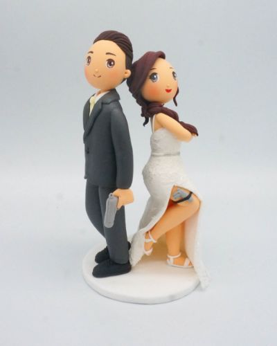 Picture of Mr & Mrs Smith Inspired Wedding Cake Topper