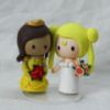 Picture of Belle Princess and Sailor Moon wedding cake topper, lesbian wedding topper