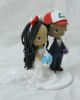 Picture of Pokemon and Hello Kitty wedding cake topper, Anime lover and Gamer wedding theme