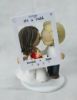 Picture of Hinge wedding cake topper, Funny wedding cake topper, love story teller topper