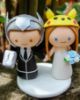 Picture of Thor groom & Pikachu bride Wedding Cake Topper, Movie inspire wedding theme, Game Commission Wedding topper