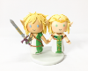 Picture of Zelda & Link Wedding Cake Topper, The Legend of Zelda Themed Wedding