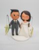 Picture of Fishing Wedding Cake Topper, Animal Crossing Villager Figure